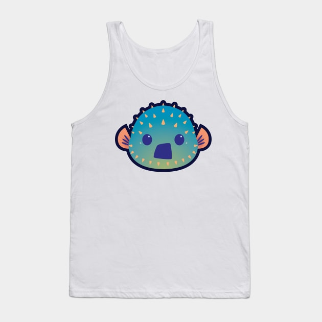 Shocked Puffer Fish Tank Top by zarya_kiqo